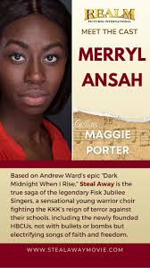 🎬 Meet the Cast Actress Merryl Ansah is cast as Maggie Porter, a  stunningly gifted, stunningly high-maintenance prima donna, Maggie’s dream  is to escape America for the great ballrooms and throne ...