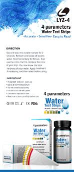 4 In 1 Pool Water Test Strips Ph Free Chlorine Bromine Total Alkalinity Buy Pool Test Strips Water Test Strips Pool Test Kit Product On