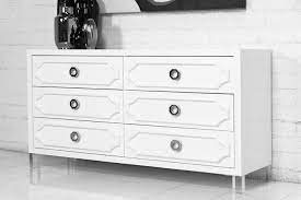 Evolur glam double dresser, sliver pearl shimmer. Custom Hollywood Dresser I Roomservicestore