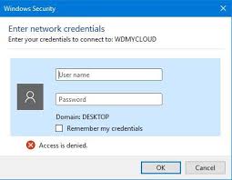 To access a remote network my cloud one would use the. Wd Mycloud Network Credentials Not Working In Windows 10 My Cloud Wd Community