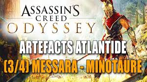 Assassin S Creed Odyssey Artefacts Atlantide 3 4 Messara Bon Chemin Labyrinthe Boss Fight Youtube