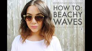 How To Beachy Waves For Short To Medium Length Hair Beach Wave Hair Beachy Waves Hair Medium Length Hair Styles