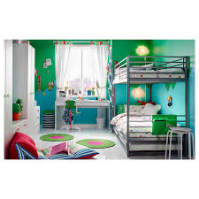 Katil ikea dua tingkat adalah cara terbaik untuk menjimatkan ruang di dalam bilik kecil. Svarta Rangka Katil 2 Tingkat Warna Perak 90x200 Cm Ikea