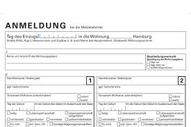 Bei mehreren wohnungen in deutschland: Registration Of Address Anmeldung For Travelers In Germany Visser I O