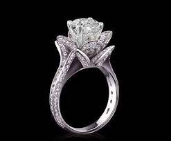9 New Designs Of Designer Diamond Rings For Women Flower Shaped Engagement Ring Engagement Ring Shapes Flower Engagement Ring