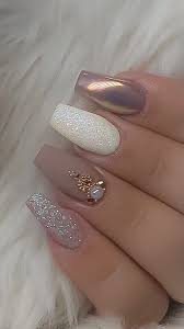 20 Fabulous Wedding Nail Designs 2020 Nail Designs For Wedding In 2020 Coffin Nails Designs Elegant Nail Art Stylish Nails