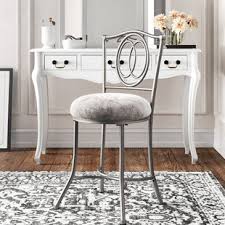 Enhance your home with a tasteful upholstered bench or settee to create additional comfort and storage in your entryway and living room. Wayfair Grey Vanity Accent Stools You Ll Love In 2021