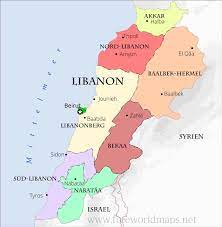 Die lira hat nun ein allzeittief erreicht. Karte Von Libanon Freeworldmaps Net