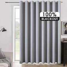 30% coupon applied at checkout. Amazon Com Miulee 100 Blackout Vertical Blinds For Sliding Glass Door Solid Grommet Window Curtain 1 Panel For Space Shared Room Divider W 100 X L 84 Inches Light Grey Kitchen Dining