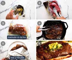 Oil the grill grates a bit and add the steak over high heat. Beef Steak Marinade Recipetin Eats