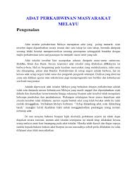 Sarinovia486@gmail.com abstract islam is prescribed to give benefit to all humanity and to avoid it from conscience. Adat Perkahwinan Melayu