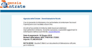 Attraverso il call center è possibile avere gli operatori sono infatti preparati in ogni servizio che offre l'agenzia delle entrate e possono fornirti indicazioni precise in merito al percorso che dovrai. Archivio Attenzione Alle E Mail Truffa Sui Rimborsi Fiscali L Agenzia Raccomanda Di Cestinare Le False Comunicazioni Comunicato Stampa Agenzia Delle Entrate