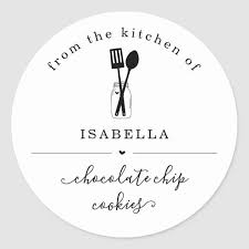 Log in or create an account to see photos of desain stiker. Personalized From The Kitchen Of Sticker Zazzle Com Kartu Nama Bisnis Label Makanan Kartu Nama