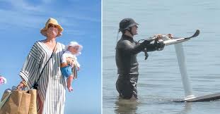 Katy and fiance orlando bloom revealed the birth in a statement to the couple said they 'are floating with love and wonder from the safe and healthy arrival of their daughter'. Katy Perry Orlando Bloom Hit The Beach With Their Daughter Daisy Dove