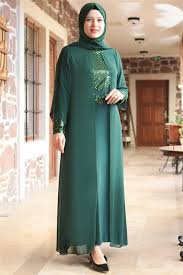 Sule Abiye Elbise Zumrut Fhm640 2020 Musluman Modasi Elbise Giyim