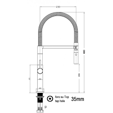 We did not find results for: Kitchen Single Lever Sink Mixer With Stainless Steel Spring And 2 Jets Shower 48cm High Vizio Cucina