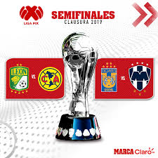 Terminó la ronda de cuartos de final en la liga mx femenil donde querétaro dio la sorpresa al eliminar al atlas y quedaron definidos los cuatro equipos que se enfrentarán en la semifinal. Liga Mx Apertura 2020 Listas Las Semifinales Del Clausura 2019 Leon Vs America Y Tigres Vs Monterrey Marca Claro Mexico