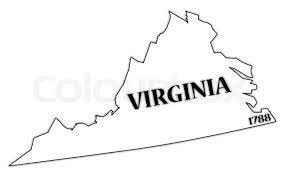 All orders are custom made and most ship worldwide within 24 hours. A Virginia State Outline With The Date Stock Vector Colourbox