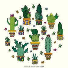 It would look lovely framed in a. Illustrated Cactus Design Featuring Multiple Types Of Hand Drawn Cacti With Colorful Pots Design Forms A Circle And A Cactus Drawing Cactus Art Cactus Outline