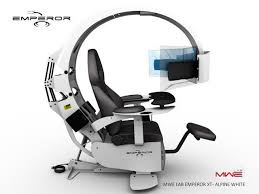 The pro series is the original gtracing gaming chair. Mwe Lab Emperor Xt Motorised Ergonomic Workstation Gaming Chair Alpine White Integrated Sound System Pre Wired To Support Up To 3x30 Monitors Newegg Com