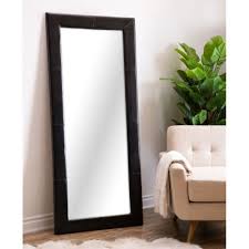 Add a few mirrors in your home to both add light and create the illusion of more space. Emma Full Length Floor Mirror Leather Frame Assorted Colors Sam S Club