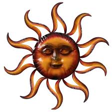 Amazon.com: TICKCACY Metal Sun Wall Art Decor, 27.5” Sun Wall Art Hanging  for Indoor Outdoor, Sun Face Wall Decor for Living Room Farmhouse Yard  Fence : Patio, Lawn & Garden