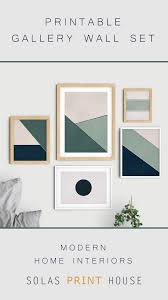 Printable Geometric Minimalist Prints Gallery Wall Set Of 5 Etsy Gallery Wall Gallery Wall Set Gallery Wall Art Prints