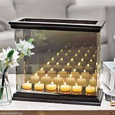New Party Lite Infinite Reflections Mirrored Candle Holder In Box Light Party Lite Candles Candles Mirror Candle Holders