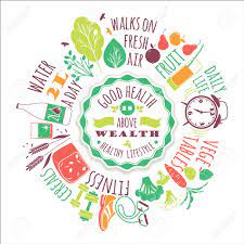 Download this healthy lifestyle inspirational poster vector illustration now. Healthy Lifestyle Vector Illustration With Typography Design Elements For A Poster Flyer Graphic Module Royalty Free Cliparts Vectors And Stock Illustration Image 32517968