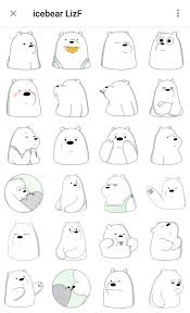Icebear Lizf Telegram Sticker Pack In 2020 Telegram Stickers Cute Easy Drawings Instagram Emoji