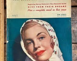 Vintage Mccall's July 1938 Homemaking Beauty Fashion Booth Tarkington  'otherwise Kitty Swift'; Fashion Cover Norma Patterson Romantic Serial