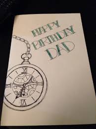 Birthday Drawings For Dad Dad Hand Drawn Birthday Card Birthday Card Drawing Birthday Cards How To Draw Hands