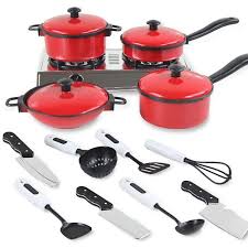 13 Pieces Children Mini Kitchen Cookware Pot Pan Kids Pretend Cook Play Toy Simulation Kitchen Utensils T Cooking Toys Toy Kitchen Set Kitchen Cooking Utensils