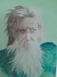 Today was portraits in a medium of choice: we had pencil, watercolour,  acrylics @ oil pastels: