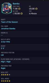 Teun koopmeiners fifa 21 career mode. Jonathan Bamba S Tots Card Has Been Upgraded To 5 Skills Fifa