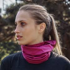 Lightweight Merino Neck Gaiter, Head Band and Face Covering in Black