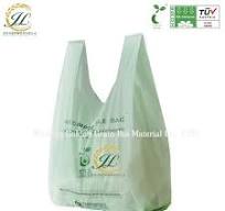 China Suppliers Custom Printing Biodegradable T Shirt Packaging Plastic Bag  Shopping Vest Bag