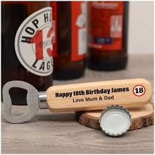 18th birthday personalised bottle opener keyring approx 1 1/2 x 3 at the widest point aluminium laser engraved please ensure you read our terms and conditions before ordering. 70th Birthday Gifts For Him Gifts For Son 30th Brother 50th 21st Dad Boyfriend Personalised 18th Grandad 60th 40th Any Age And Name Wooden Beer Drinks Bottle Opener Birthday Gifts Barware