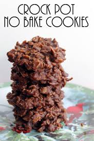 Crock Pot No Bake Cookies Recipe Baking Recipes Cookies Crock Pot Desserts No Bake Cookies