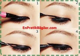 Kolay Eyeliner Cekme Teknikleri Resimli Enpratikbilgiler Com Enpratikbilgiler Com Kanatli Goz Makyaji Eyeliner Makyaj