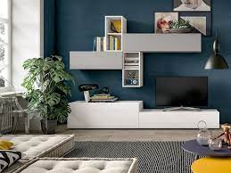 Parete Attrezzata Minimale Materico Olmo Gesso Idee Arredamento Soggiorno Arredamento Salotto Shabby Arredamento Soggiorno