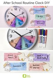 After School Routine Clock Diy After School Routine Kids