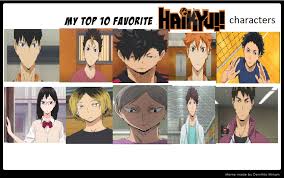 This page serves as a directory for the notable characters in the haikyū!! Top 10 Favorite Haikyuu Characters By Smoothcriminalgirl16 On Deviantart