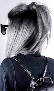 Black And White Hair Color Short Hair Wigs For White Women Anti Grey Hair Oillight Grey Hair Wigbaba Greyhair In 2020 Grey Ombre Hair Silver Hair Color Silver Ombre Hair