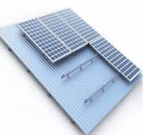Frameless Solar Panel Roof Mounting Systems Color Steel Sandwich Inclined  Hot - Dip Galvanized