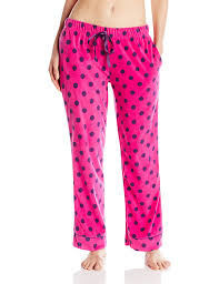 Bottoms Out Womens Micro Fleece Pajama Pants Hot Pink Bowez72298mfphp