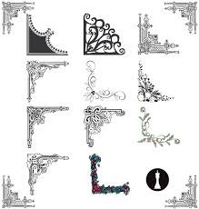 Recently added 35+ corner border vector images of various designs. Flower Corner Border Designs Vector Free