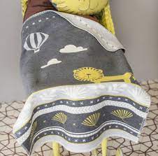 Personalised Yellow And Grey Lion Baby Blanket By The Alphabet Gift Shop Notonthehighstreet Com