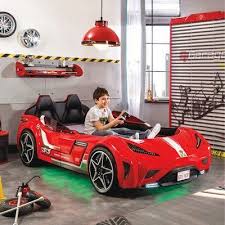 Cilek Gts Twin Race Car Bed Without Mattress Nicecars Race Car Bed Kids Car Bed Twin Car Bed