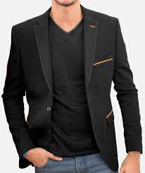 Le blazer bleu marine homme était originellement porté par les marins de la flotte britannique pendant le xixème siècle. Blazer Homme Noir Mackten